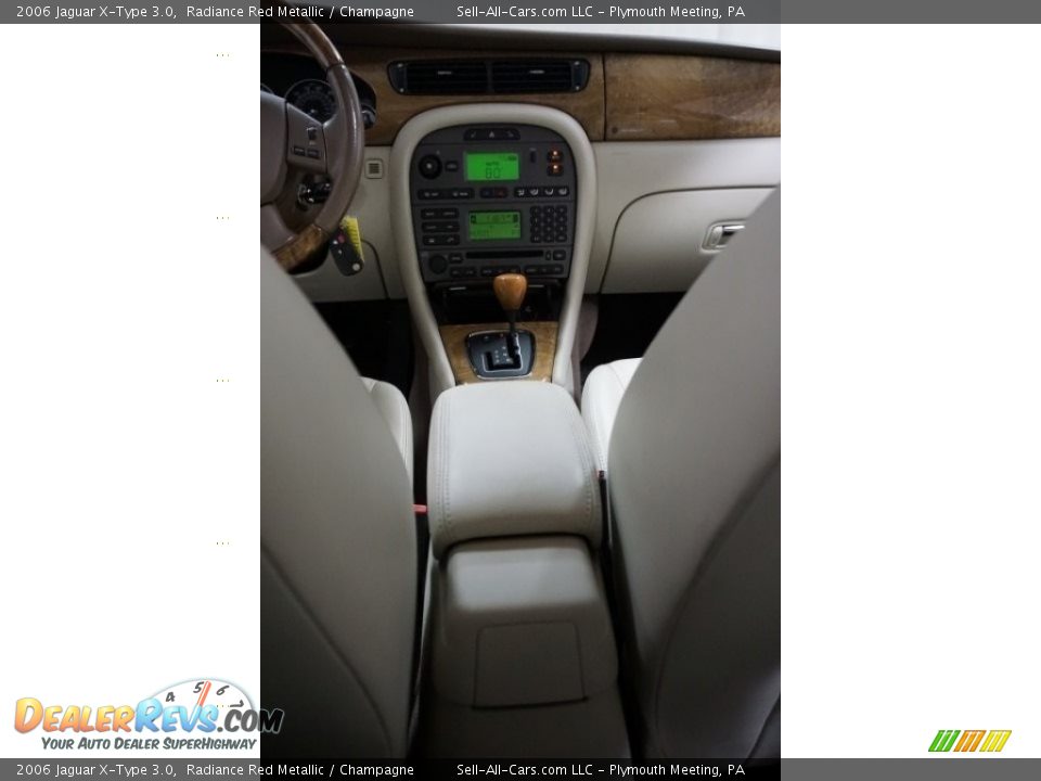 2006 Jaguar X-Type 3.0 Radiance Red Metallic / Champagne Photo #27