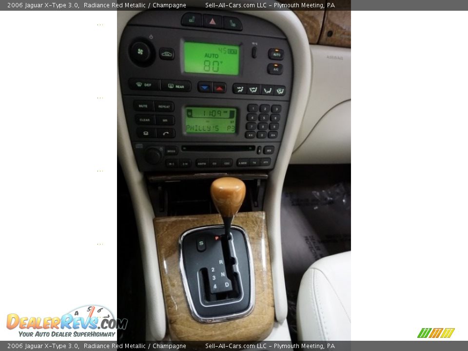 2006 Jaguar X-Type 3.0 Radiance Red Metallic / Champagne Photo #36