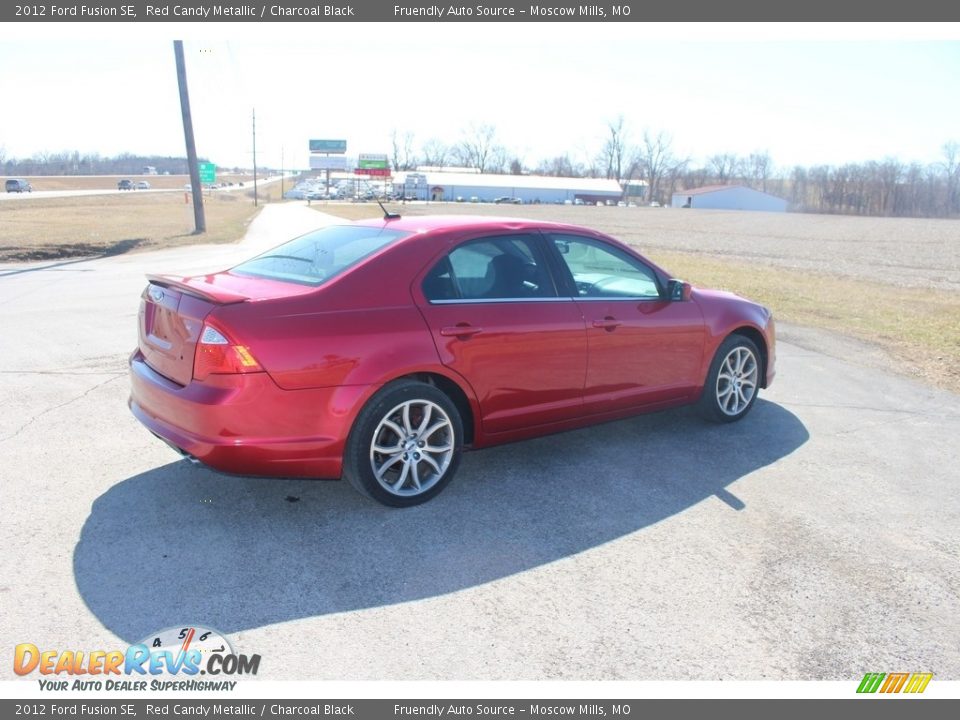 2012 Ford Fusion SE Red Candy Metallic / Charcoal Black Photo #19