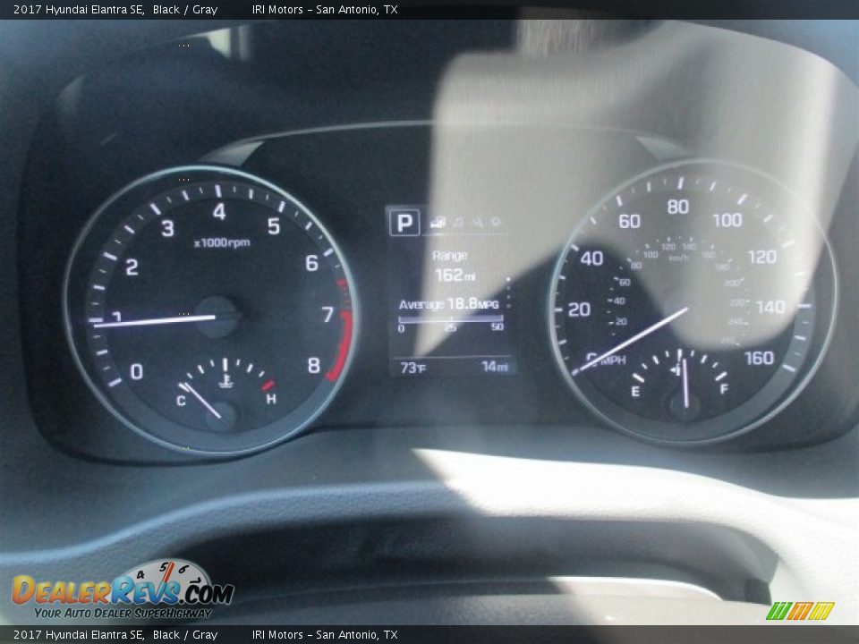 2017 Hyundai Elantra SE Black / Gray Photo #21