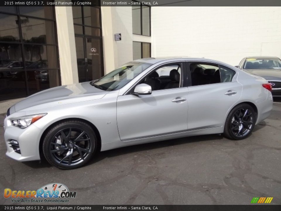 Liquid Platinum 2015 Infiniti Q50 S 3.7 Photo #16