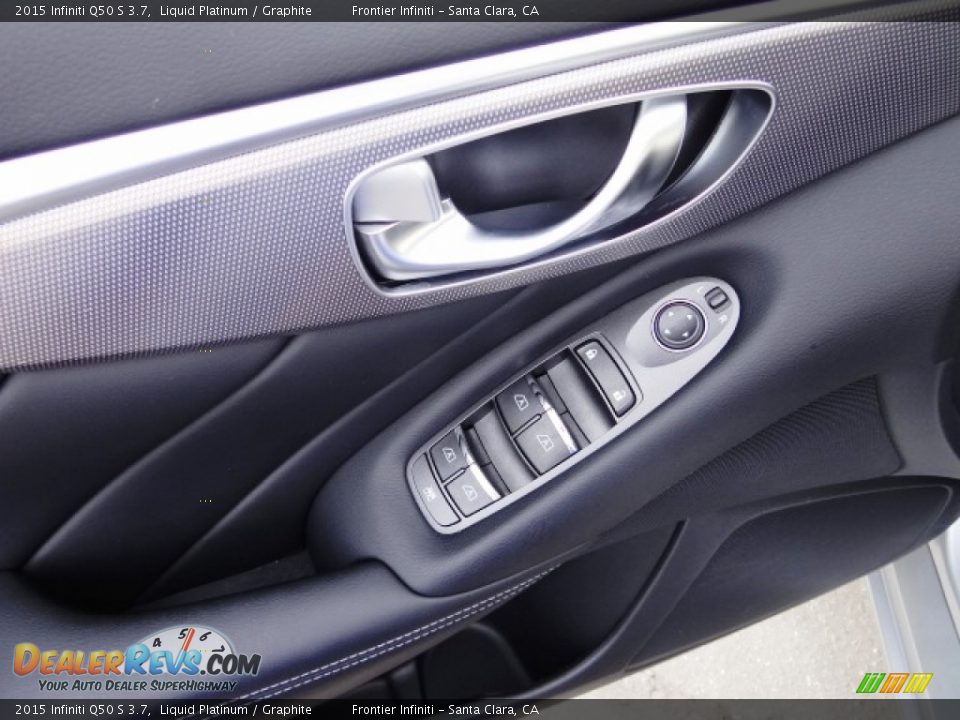 2015 Infiniti Q50 S 3.7 Liquid Platinum / Graphite Photo #20