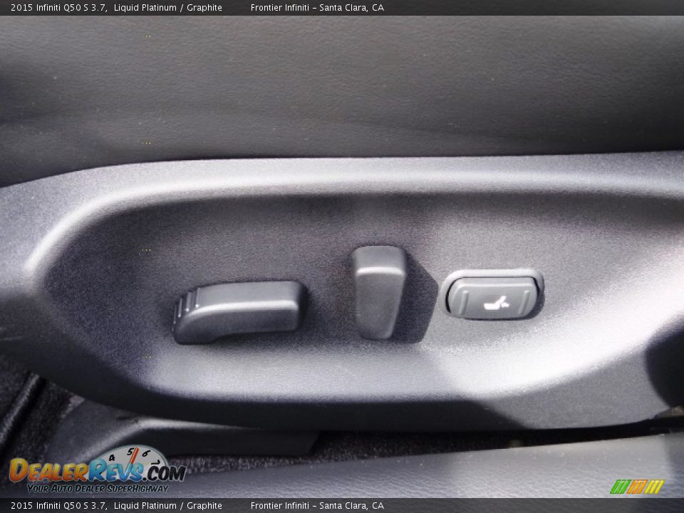 2015 Infiniti Q50 S 3.7 Liquid Platinum / Graphite Photo #21