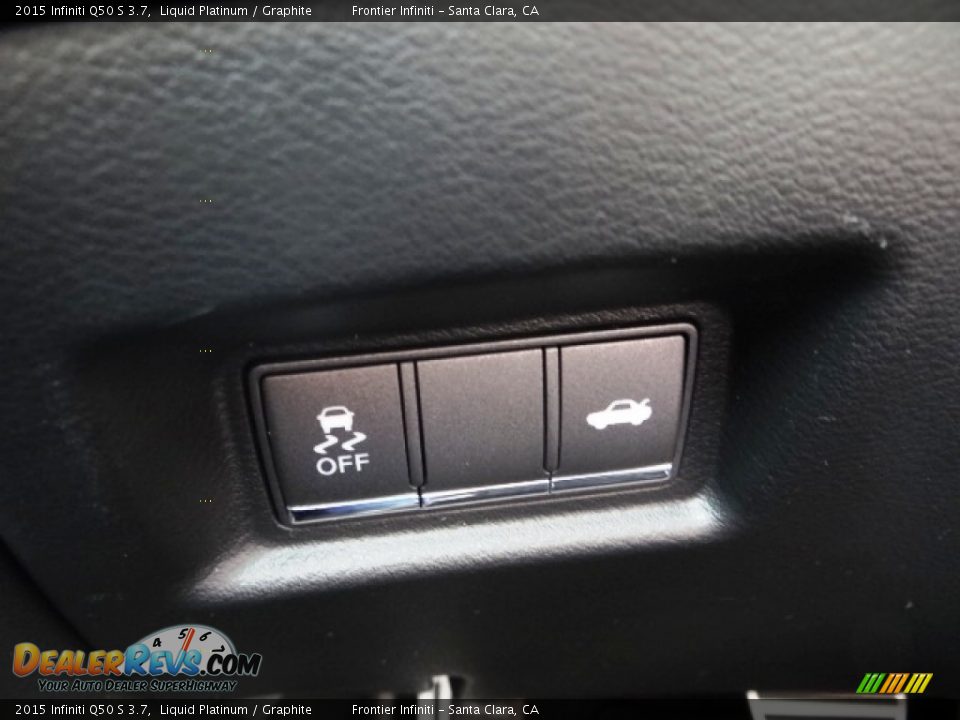 2015 Infiniti Q50 S 3.7 Liquid Platinum / Graphite Photo #25