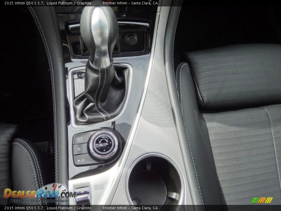 2015 Infiniti Q50 S 3.7 Liquid Platinum / Graphite Photo #28