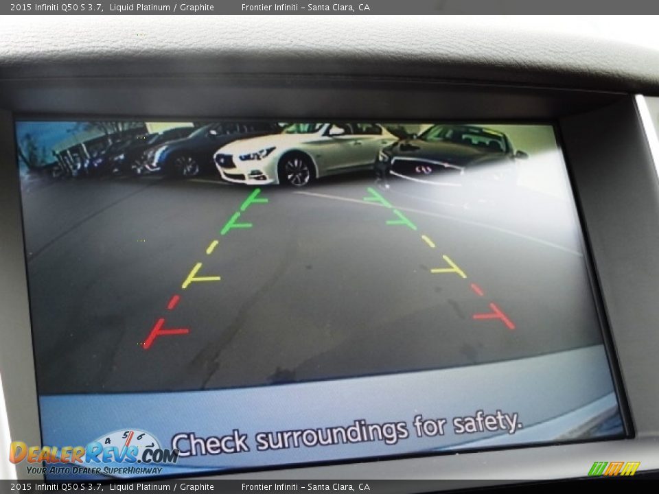 2015 Infiniti Q50 S 3.7 Liquid Platinum / Graphite Photo #31