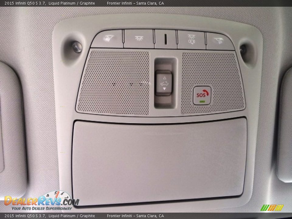 2015 Infiniti Q50 S 3.7 Liquid Platinum / Graphite Photo #33