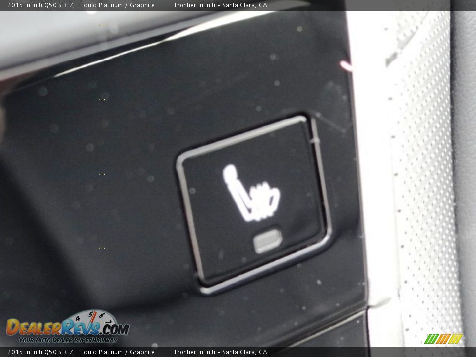 2015 Infiniti Q50 S 3.7 Liquid Platinum / Graphite Photo #34