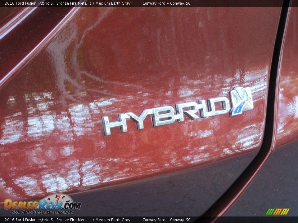 2016 Ford Fusion Hybrid S Bronze Fire Metallic / Medium Earth Gray Photo #5