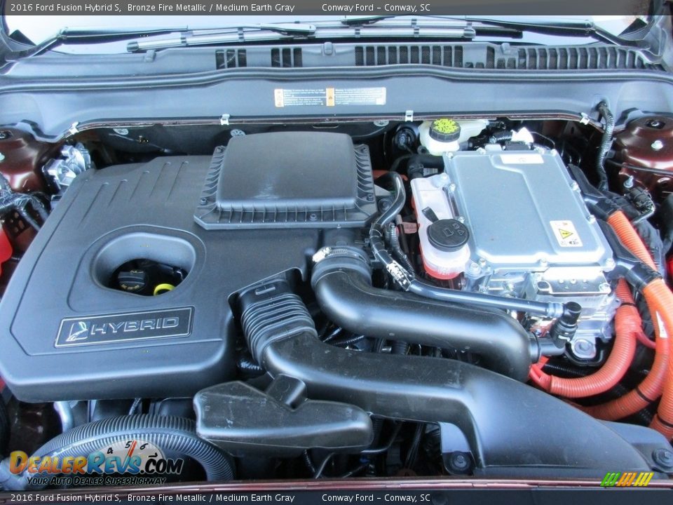 2016 Ford Fusion Hybrid S 2.0 Liter Atkinson-Cycle DOHC 16-Valve 4 Cylinder Gasoline/Electric Hybrid Engine Photo #12