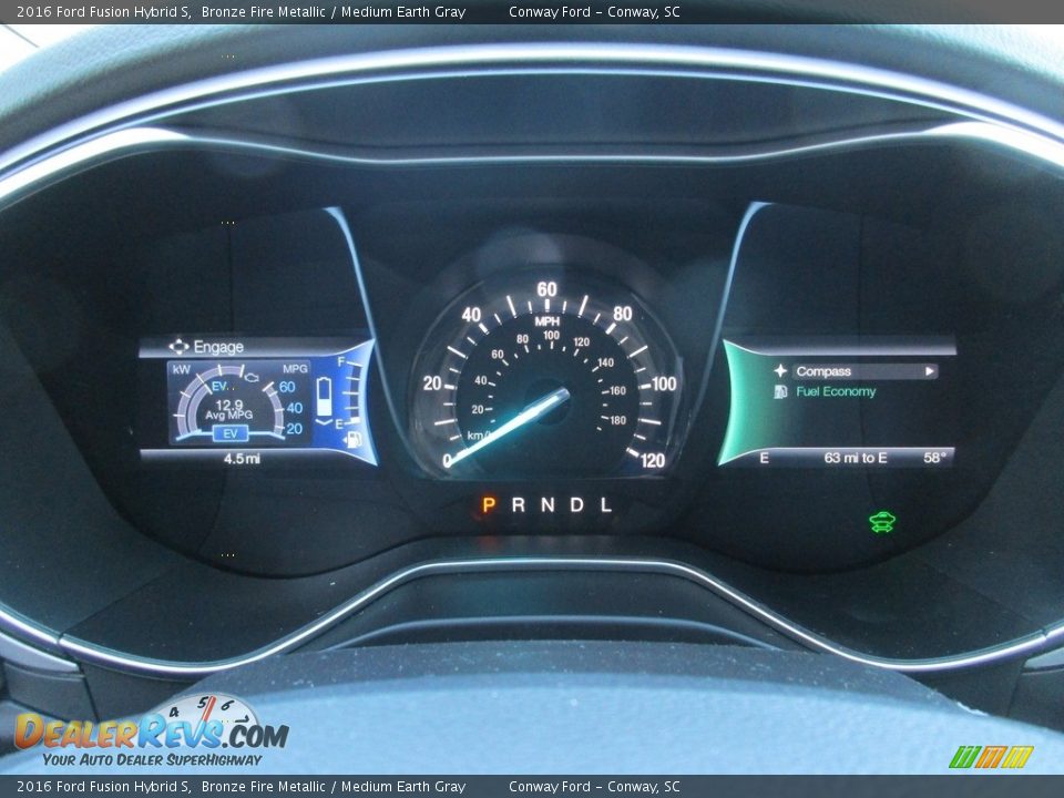 2016 Ford Fusion Hybrid S Gauges Photo #32