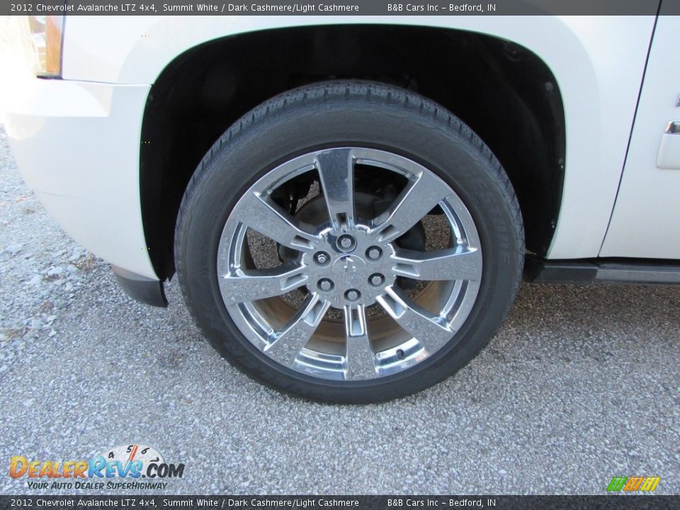 2012 Chevrolet Avalanche LTZ 4x4 Summit White / Dark Cashmere/Light Cashmere Photo #5