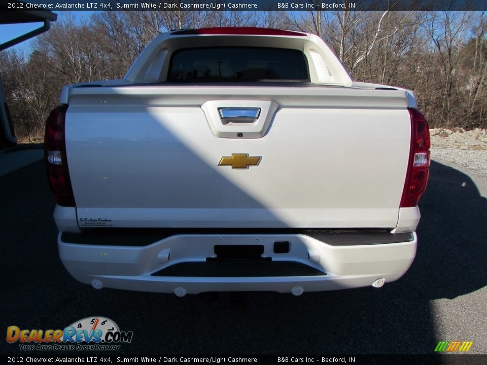 2012 Chevrolet Avalanche LTZ 4x4 Summit White / Dark Cashmere/Light Cashmere Photo #9