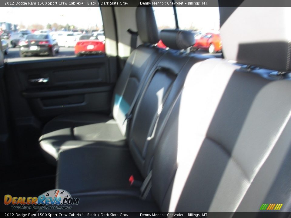 2012 Dodge Ram 1500 Sport Crew Cab 4x4 Black / Dark Slate Gray Photo #9