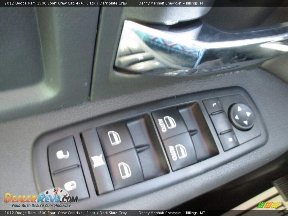 2012 Dodge Ram 1500 Sport Crew Cab 4x4 Black / Dark Slate Gray Photo #16