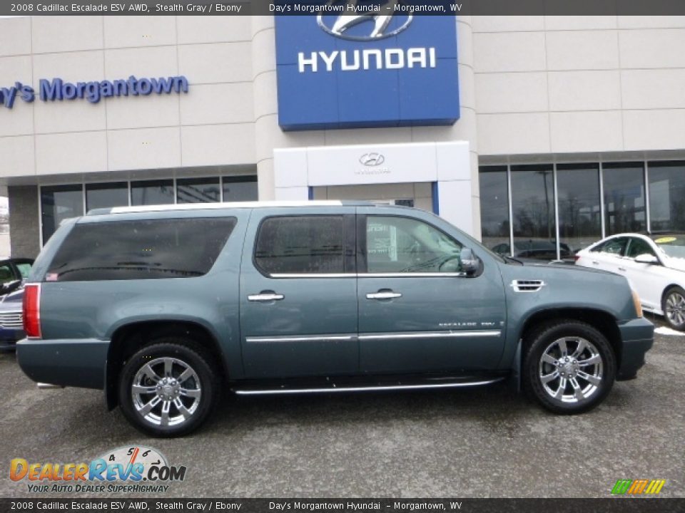 2008 Cadillac Escalade ESV AWD Stealth Gray / Ebony Photo #11