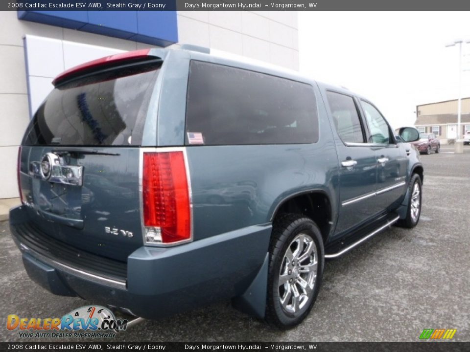 2008 Cadillac Escalade ESV AWD Stealth Gray / Ebony Photo #12