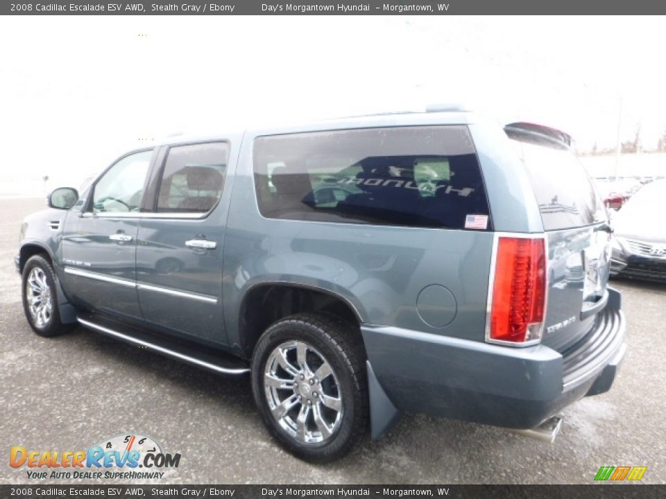 2008 Cadillac Escalade ESV AWD Stealth Gray / Ebony Photo #14