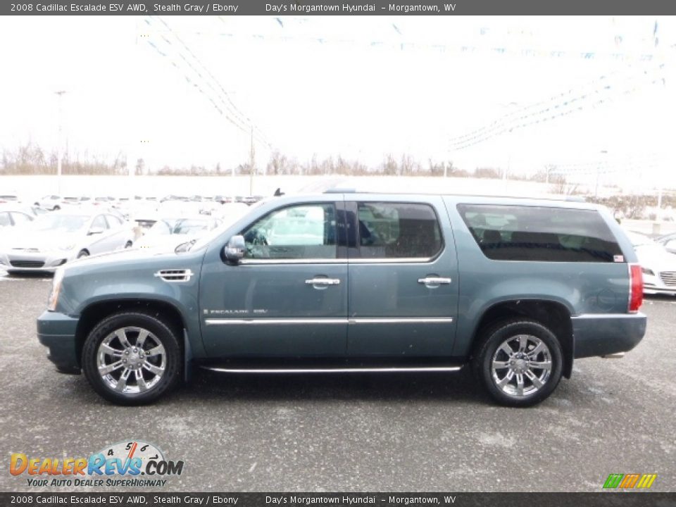 2008 Cadillac Escalade ESV AWD Stealth Gray / Ebony Photo #15
