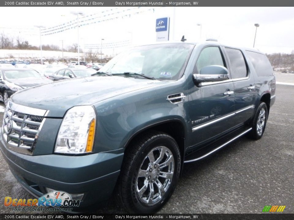 2008 Cadillac Escalade ESV AWD Stealth Gray / Ebony Photo #16