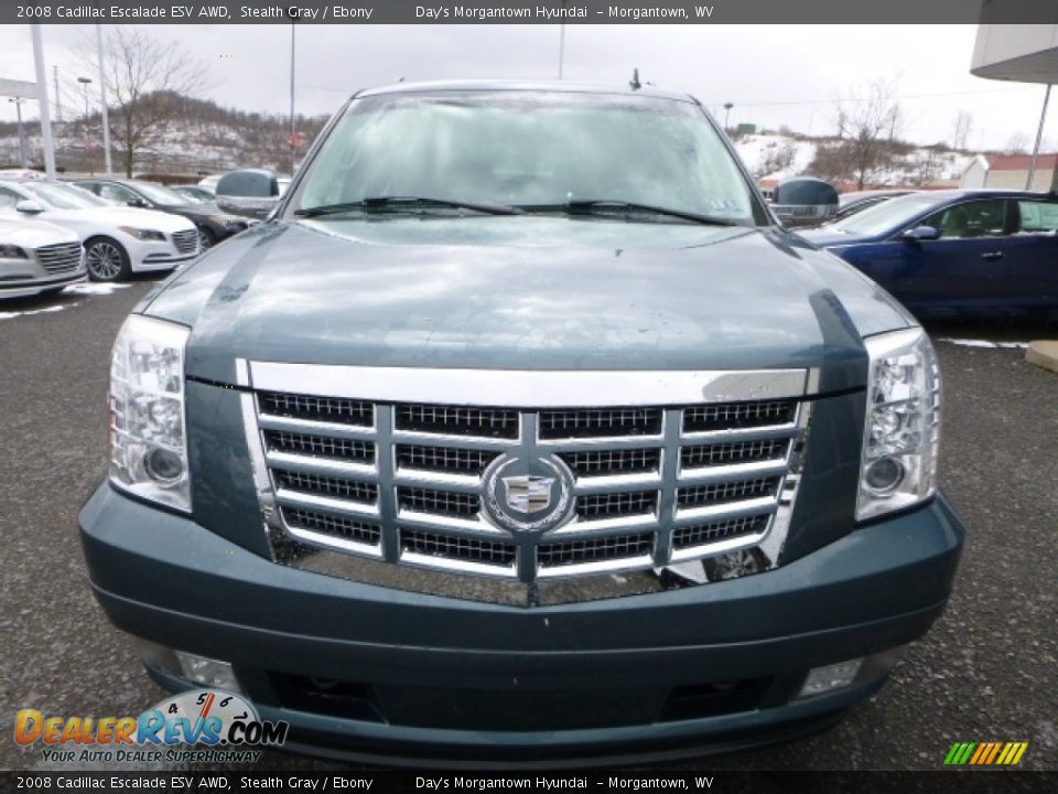 2008 Cadillac Escalade ESV AWD Stealth Gray / Ebony Photo #17