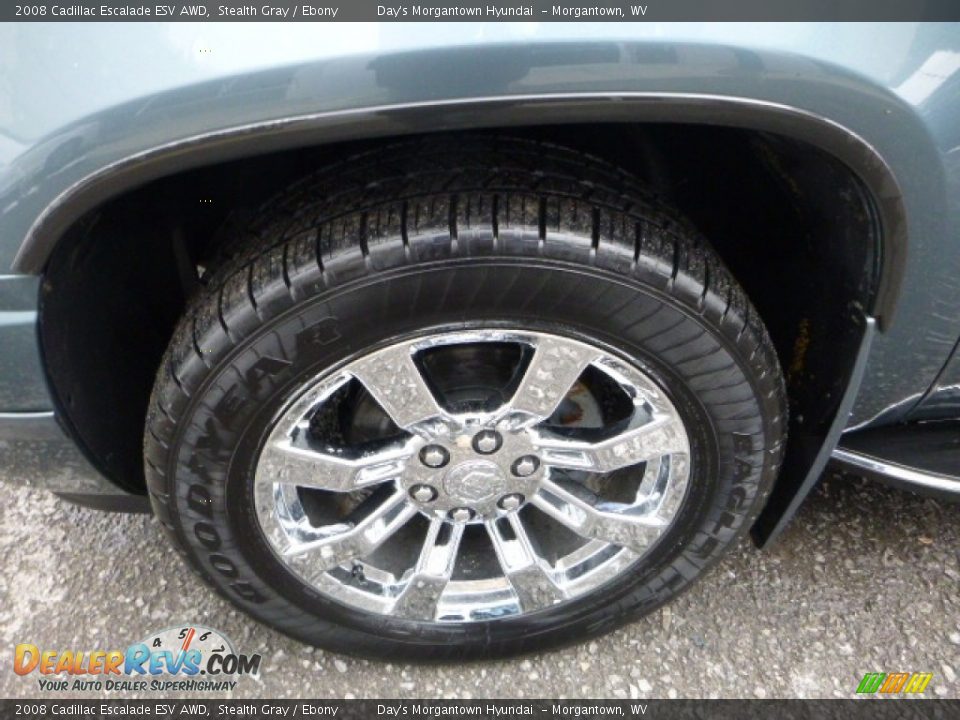 2008 Cadillac Escalade ESV AWD Stealth Gray / Ebony Photo #19