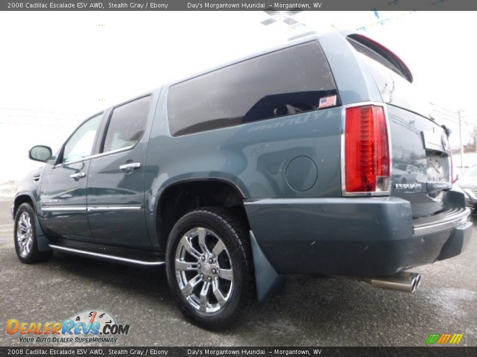 2008 Cadillac Escalade ESV AWD Stealth Gray / Ebony Photo #20