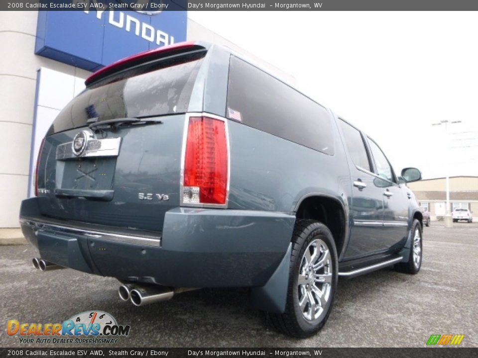 2008 Cadillac Escalade ESV AWD Stealth Gray / Ebony Photo #21