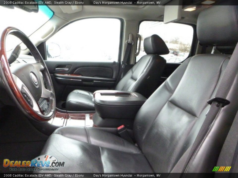 2008 Cadillac Escalade ESV AWD Stealth Gray / Ebony Photo #22