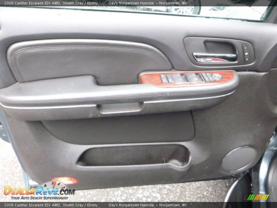 2008 Cadillac Escalade ESV AWD Stealth Gray / Ebony Photo #23