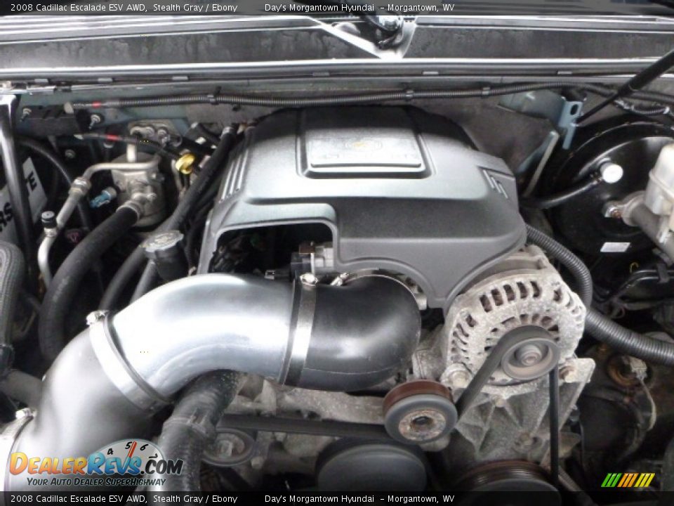 2008 Cadillac Escalade ESV AWD Stealth Gray / Ebony Photo #26