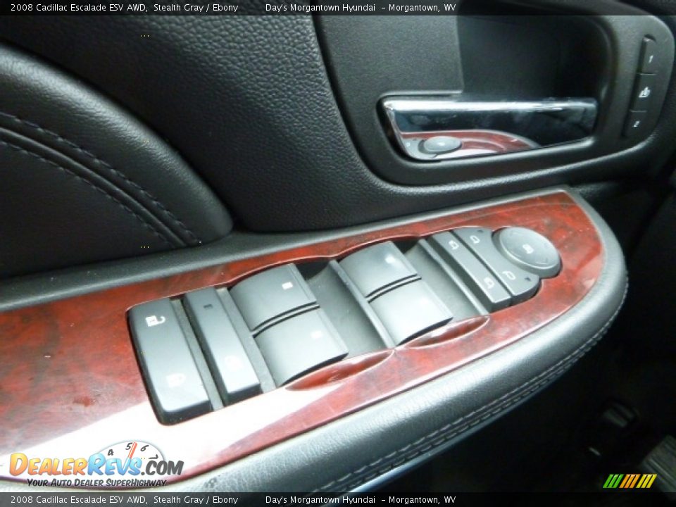 2008 Cadillac Escalade ESV AWD Stealth Gray / Ebony Photo #35