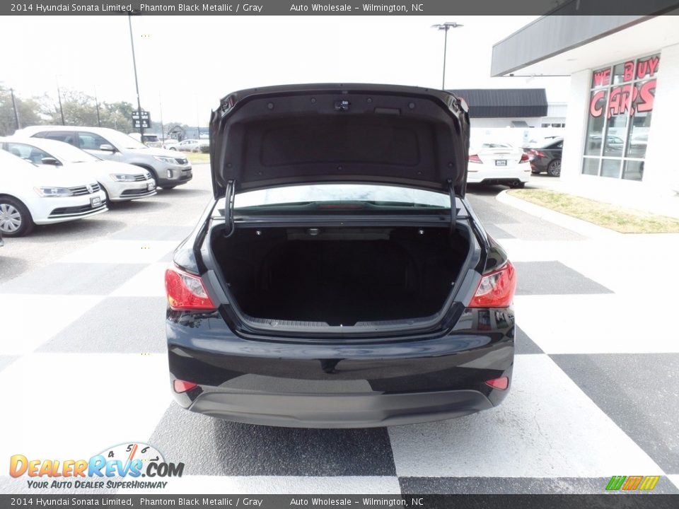 2014 Hyundai Sonata Limited Phantom Black Metallic / Gray Photo #5