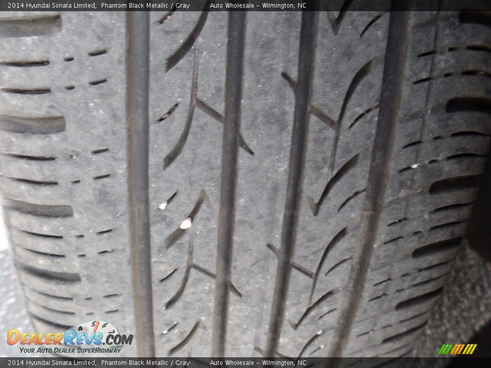 2014 Hyundai Sonata Limited Phantom Black Metallic / Gray Photo #9