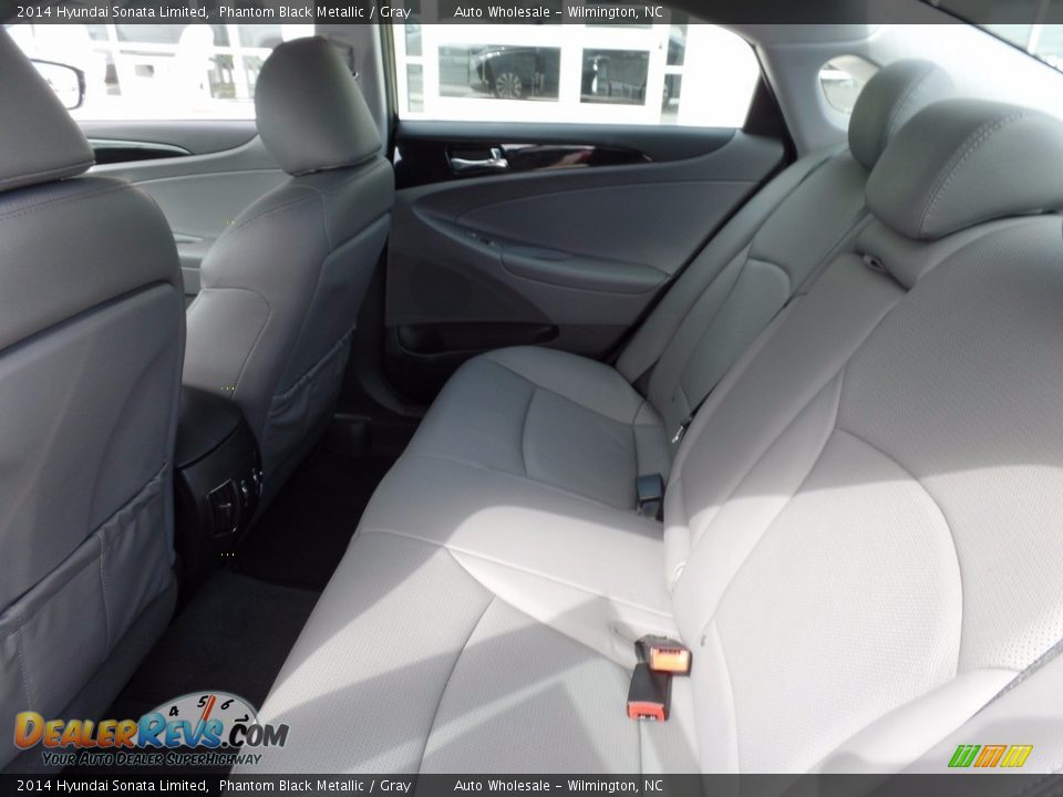 2014 Hyundai Sonata Limited Phantom Black Metallic / Gray Photo #12