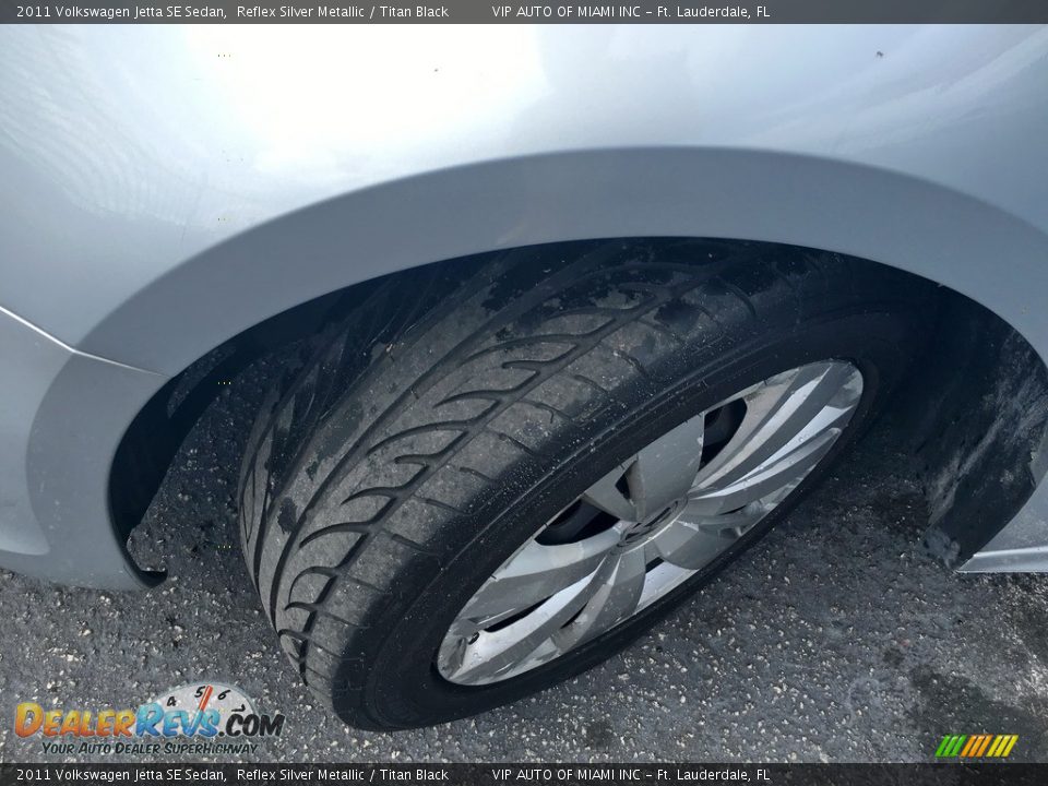 2011 Volkswagen Jetta SE Sedan Reflex Silver Metallic / Titan Black Photo #22