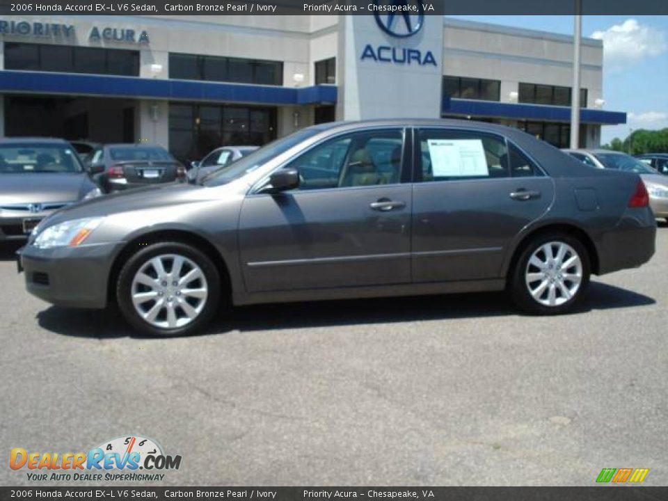 2006 Honda Accord EX-L V6 Sedan Carbon Bronze Pearl / Ivory Photo #3