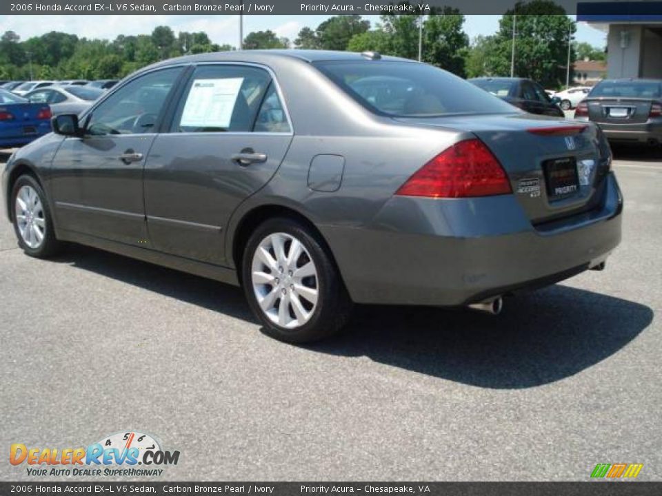 2006 Honda Accord EX-L V6 Sedan Carbon Bronze Pearl / Ivory Photo #4