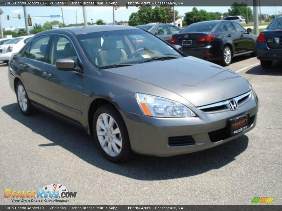 2006 Honda Accord EX-L V6 Sedan Carbon Bronze Pearl / Ivory Photo #8