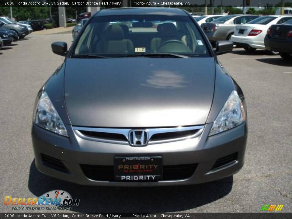 2006 Honda Accord EX-L V6 Sedan Carbon Bronze Pearl / Ivory Photo #9