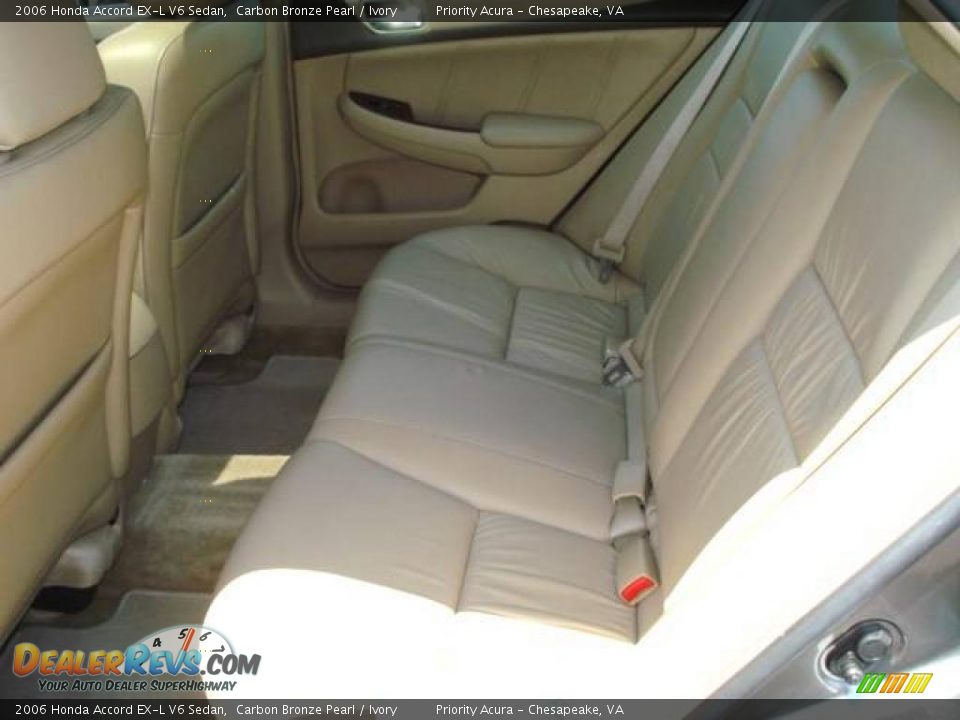 2006 Honda Accord EX-L V6 Sedan Carbon Bronze Pearl / Ivory Photo #11