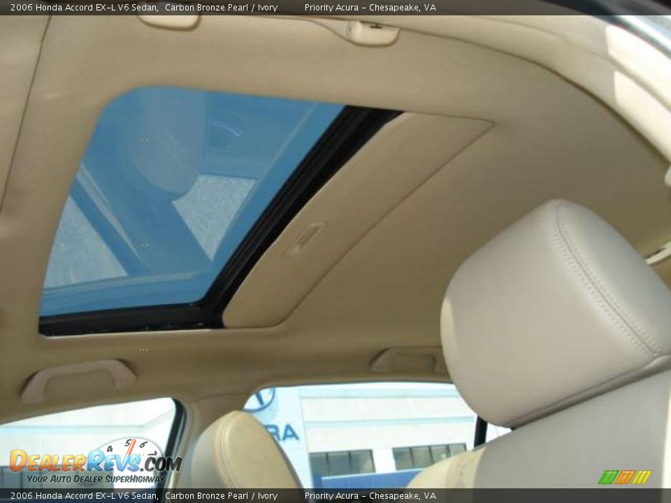 2006 Honda Accord EX-L V6 Sedan Carbon Bronze Pearl / Ivory Photo #13