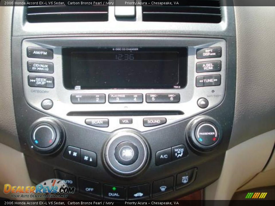 2006 Honda Accord EX-L V6 Sedan Carbon Bronze Pearl / Ivory Photo #16