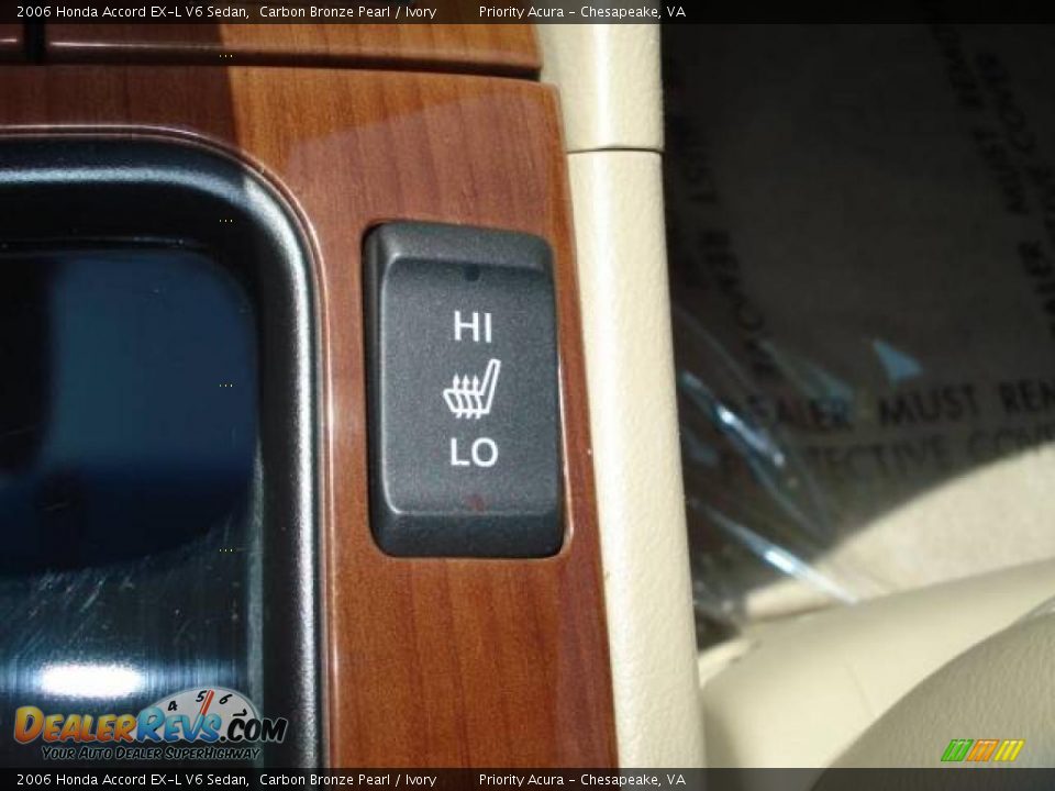 2006 Honda Accord EX-L V6 Sedan Carbon Bronze Pearl / Ivory Photo #18