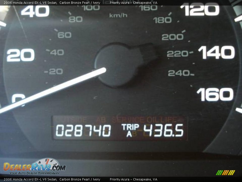 2006 Honda Accord EX-L V6 Sedan Carbon Bronze Pearl / Ivory Photo #21