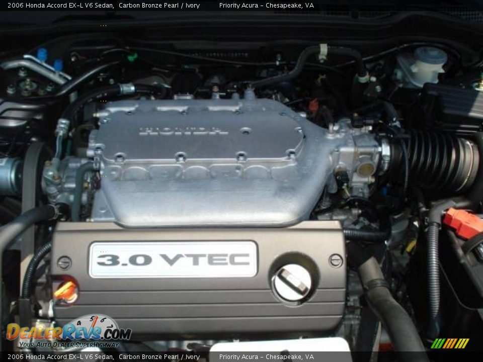 2006 Honda Accord EX-L V6 Sedan Carbon Bronze Pearl / Ivory Photo #22