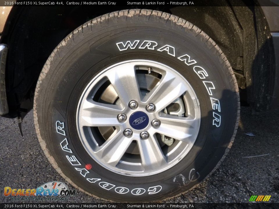 2016 Ford F150 XL SuperCab 4x4 Caribou / Medium Earth Gray Photo #6