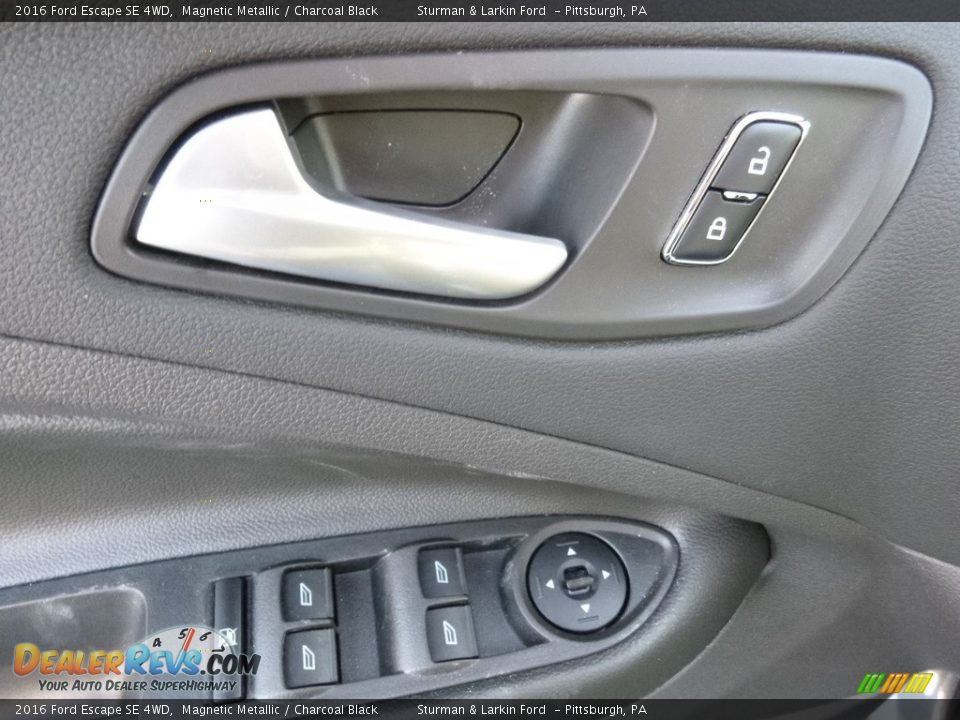 2016 Ford Escape SE 4WD Magnetic Metallic / Charcoal Black Photo #9