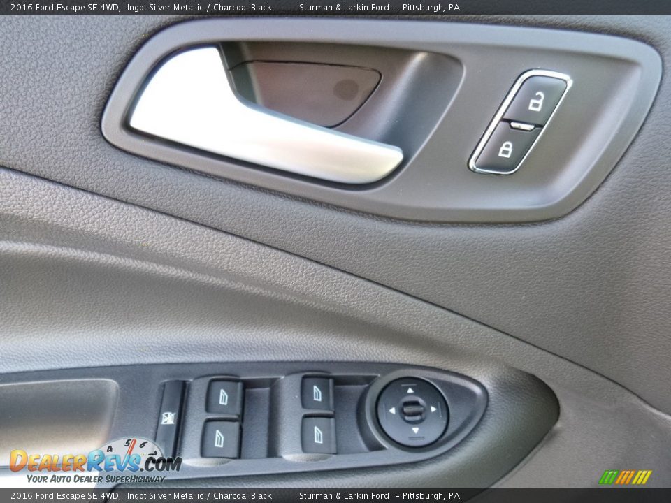 2016 Ford Escape SE 4WD Ingot Silver Metallic / Charcoal Black Photo #10