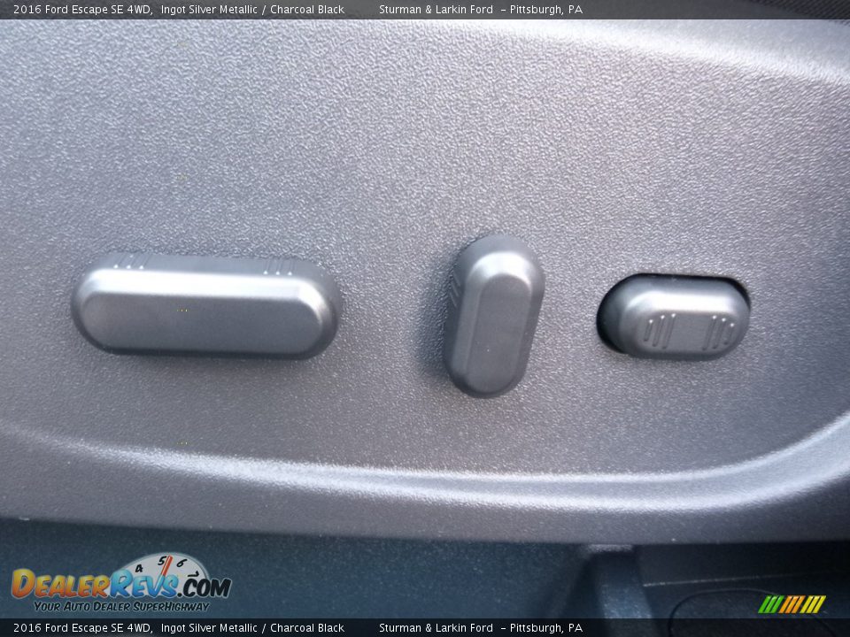 2016 Ford Escape SE 4WD Ingot Silver Metallic / Charcoal Black Photo #11